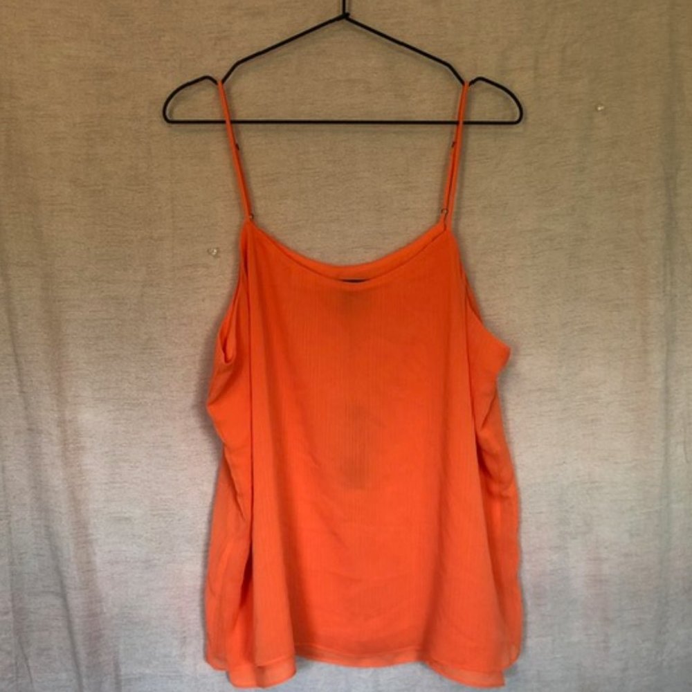 Jones & Co Chiffon Hem Tank Top NWT
